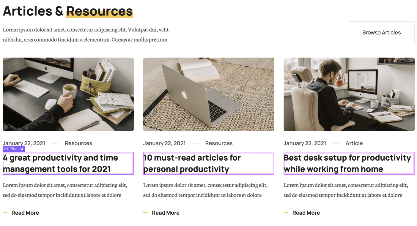CMS Content - Book Webflow Template